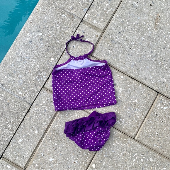 Purple Polka Dot Tankini - Picture 7 of 10